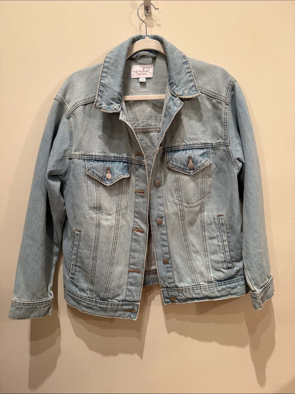 Isabel Light Wash Denim Jacket - Women